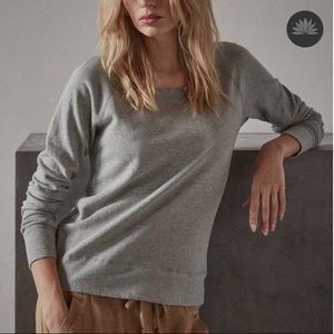 James Perse Heather Gray 100% Cotton Sweatshirt- Size 2 Womens Medium Loungewear